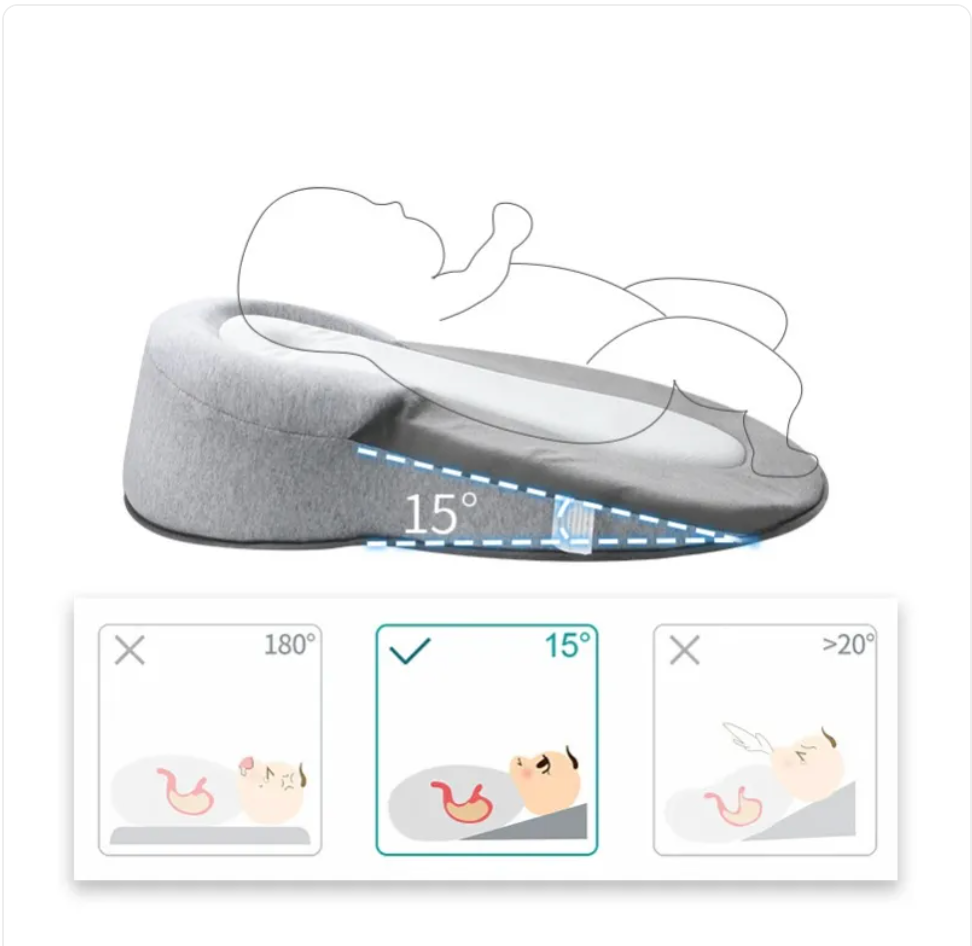Baby Anti-Spit Up Pillow – Elevated Support Cushion 👶💤