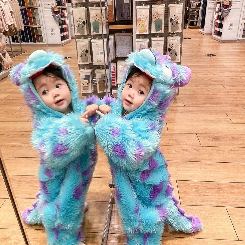 Hooded Baby Animal Jumpsuit – Cute Zip-Up Outfit 🐻👶