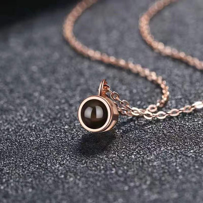 Photo Projection Necklace – ‘I Love You’ in 100 Languages 💕
