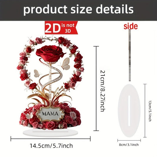 Acrylic Rose Decor – Eternal Flower Gift 🌹✨