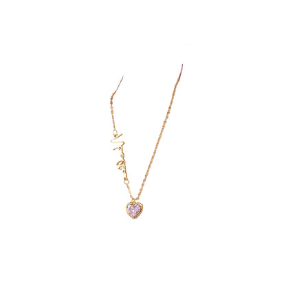 Custom Name Birthstone Heart Necklace – Personalized Gift 💖