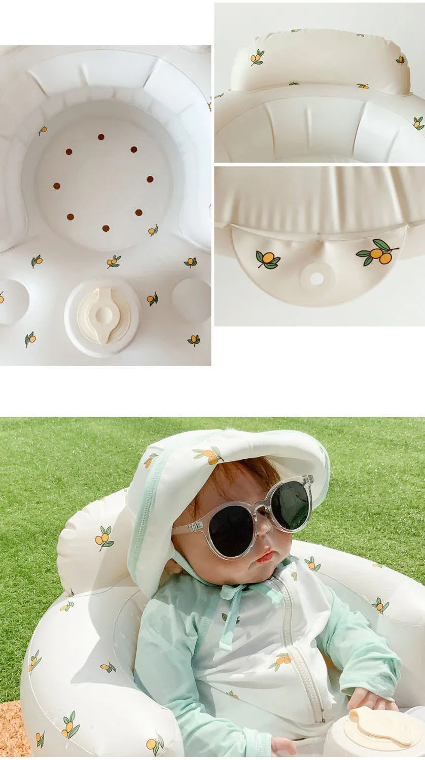 Inflatable Baby Chair – Dining & Bath Seat 👶🛁
