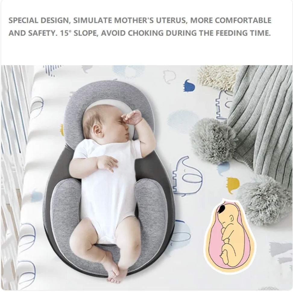 Baby Anti-Spit Up Pillow – Elevated Support Cushion 👶💤