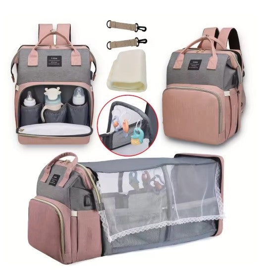 Multi-Function Diaper Bag – Large Capacity Mom Backpack ✨